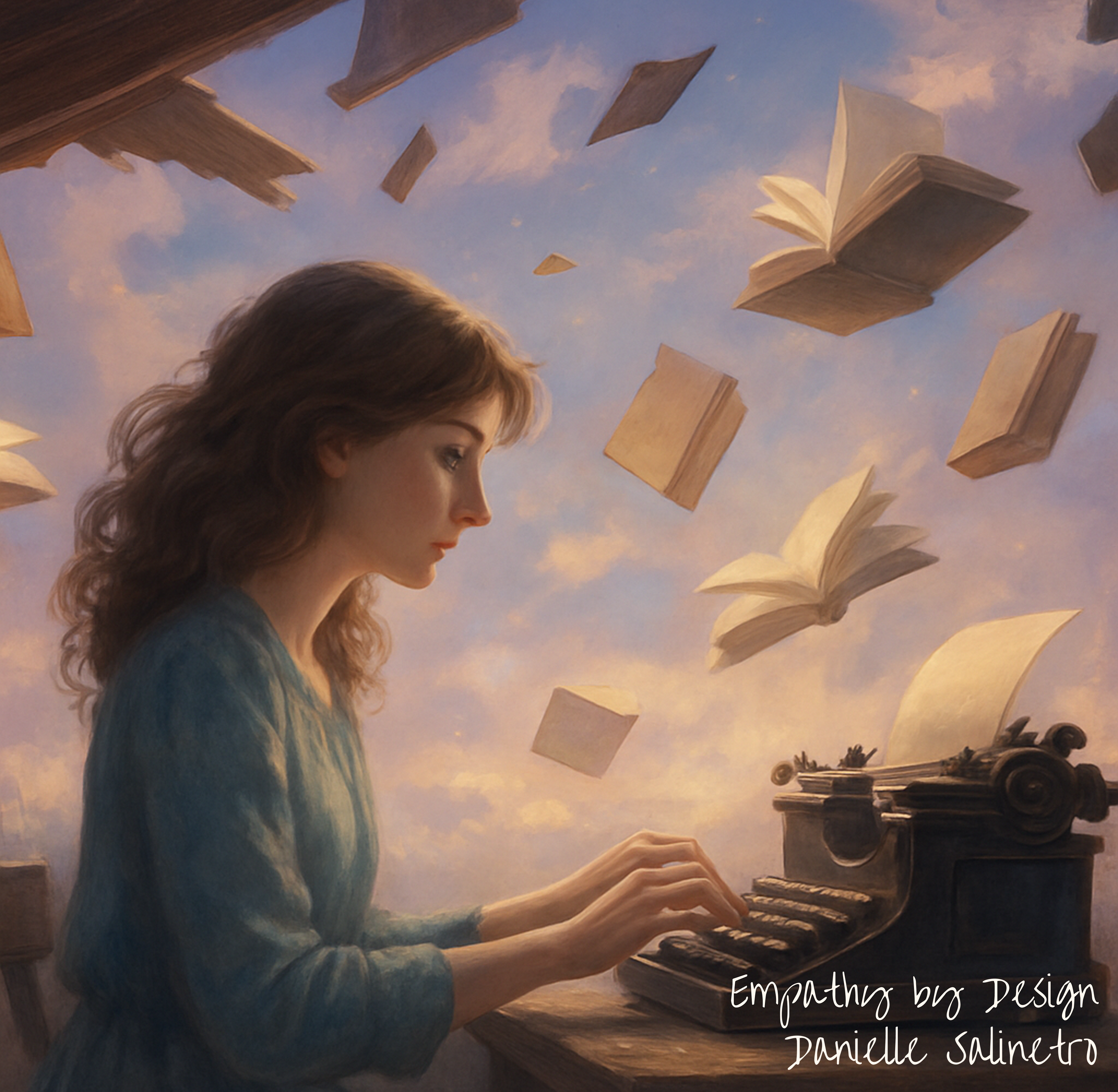 Books of Dreams — warm, moody library scene