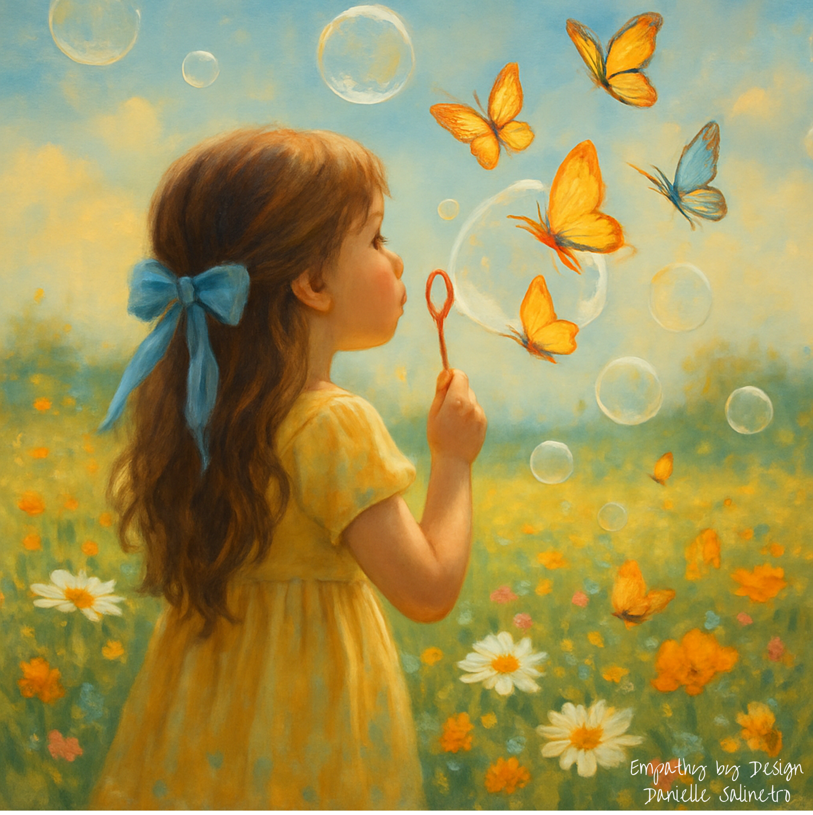 Bubbles and Butterflies — dreamy artwork